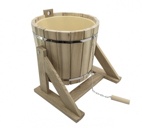 Обливное устройство 16л с пластиковой вставкой ДУБ МД-60