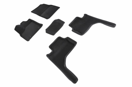 Коврики салона EVA 3D соты для Toyota Land Cruiser 300 2021- Черные