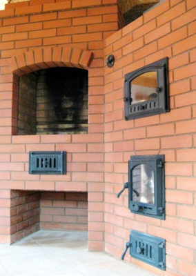 Дверка ДТ-6АС (Р) топочная под стекло крашенная