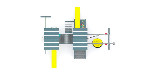 Детская спортивная площадка для дачи Савушка lux 9 COMFORT Индиго