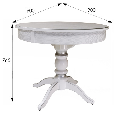 Стол обеденный Фидея 4 белый 