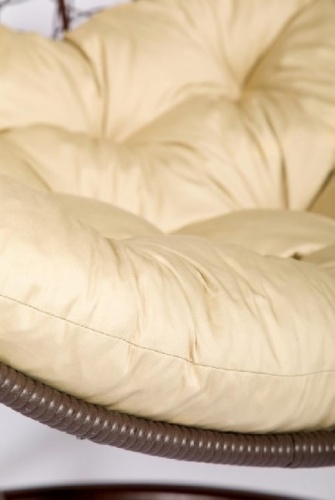Подвесное кресло Скай 03 коричневый подушка бежевый 