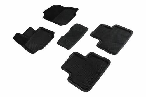 Коврики салона EVA 3D соты для Toyota RAV4 АКПП 2019- Черные