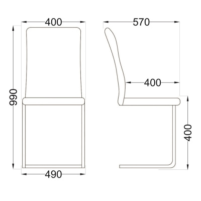 Стул OXFORD экокожа черный 