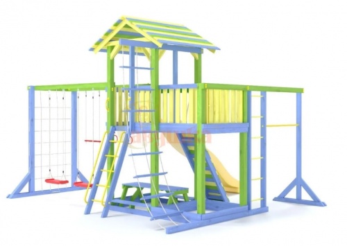 Детская спортивная площадка для дачи Савушка 15 Color-1