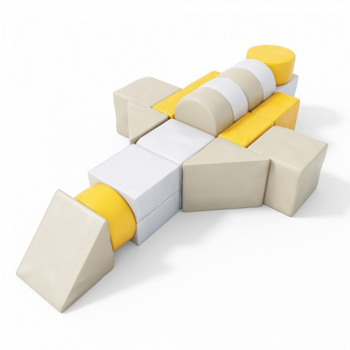 Мягкий конструктор Звездолёт Romana ДМФ-МК-13.90.21 Pastel