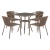 Комплект мебели T282BNT Y137C-W56 Light Brown 4Pcs