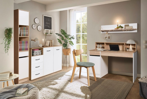 Стол Сити-2 белый дуб сонома 