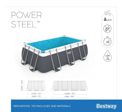 Бассейн каркасный Bestway 56441 Steel Pro MAX 404х201х100см