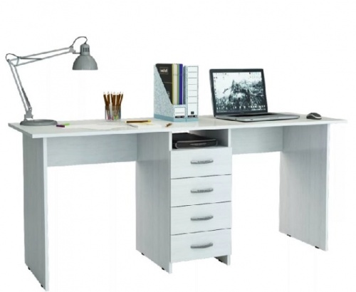 Стол для двоих Тандем-2 (0120) дуб молочный 