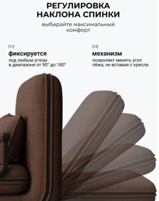 Кресло-кровать Токио 80 шоколад 