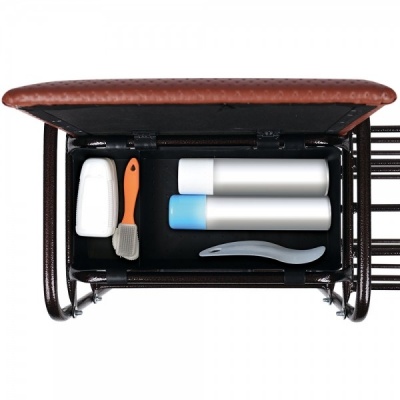 Этажерка для обуви NIKA Люкс 5 с ящиком медь 