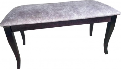 Банкетка МДК-81-01 Венге Микровелюр серый 