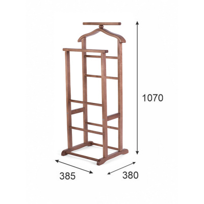 Вешалка костюмная В 9Н средне-коричневый 