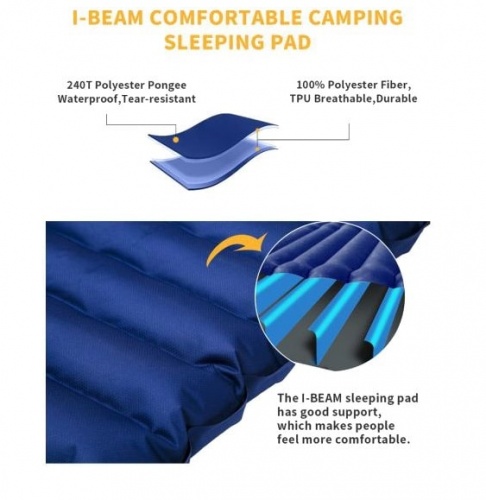 Самонадувающийся коврик KingCamp Comfort light 1903 blue