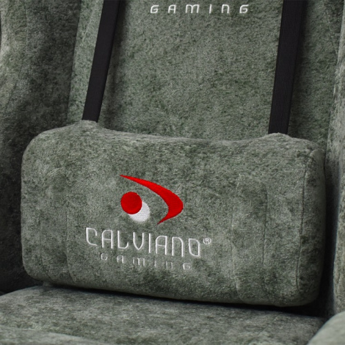 Вибромассажное кресло Calviano ASTI ULTIMATO green fabric 