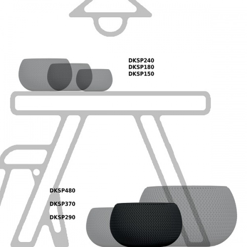 Кашпо для цветов Prosperplast Splofy Bowl DKSP370-S433