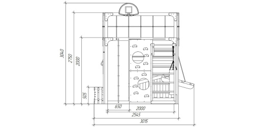 Детская площадка для дачи Савушка КУБ-4 Махагон