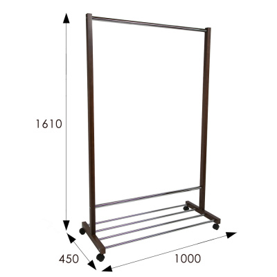 Вешалка общественная В 35Н средне-коричневый 