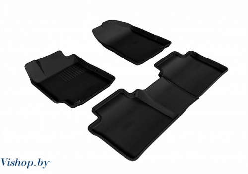 Коврики салона текстильные 3D Lux для Toyota Camry черный