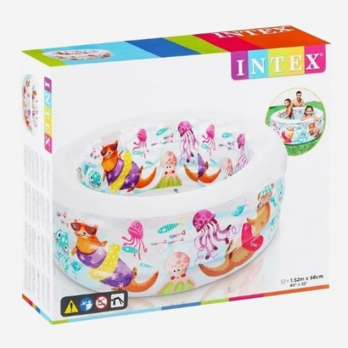 Бассейн детский надувной Intex Аквариум Маленькая выдра (58480)