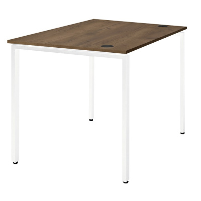 Стол письменный Сиэтл ДТ-5 160х70 дуб табачный металл белый 