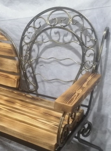 Скамейка с подковой Оберег от злых сил Грифонсервис СК95