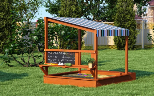 Игровой комплекс для дачи Песочный дворик Савушка-1