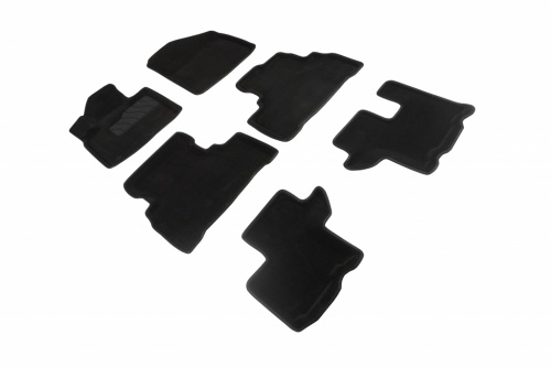 Коврики салона 3D ВОРС KIA Sorento Prime 2015-2020 Черные