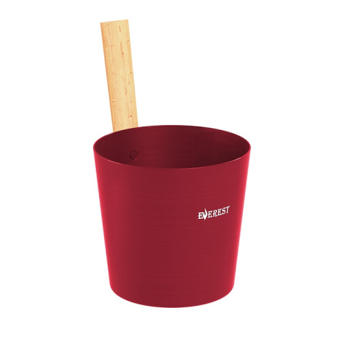 Шайка EVEREST 5л алюминий RED (TG-52)