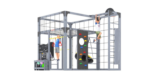 Детская площадка для дачи Савушка КУБ-2 Серый