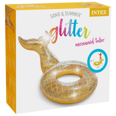 Круг для плавания Intex Glitter Mermaid / 56258
