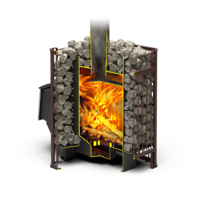 Печь для бани  Теплодар Тамань-Сетка 10 Т