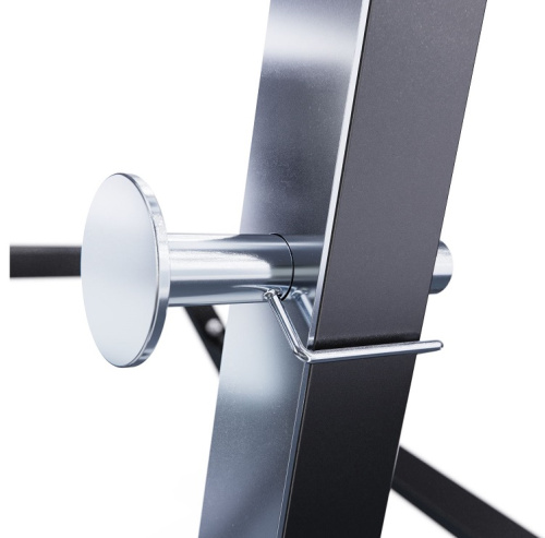 Скамья со стойками под штангу DFC GORILLA черная с партой для бицепса