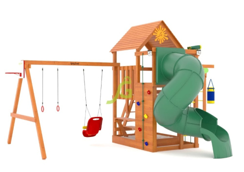 Детская площадка IgraGrad Крафт Pro 4 с трубой