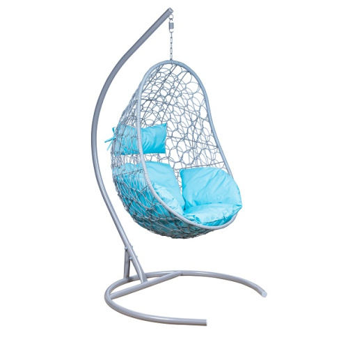 Подвесное кресло Leset Ажур серое 