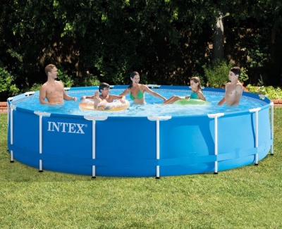 Бассейн каркасный Intex Metal Frame 457x122 см набор 28242NP