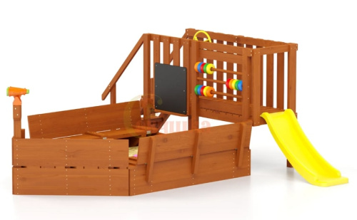 Игровой комплекс для дачи Песочный дворик Савушка-4