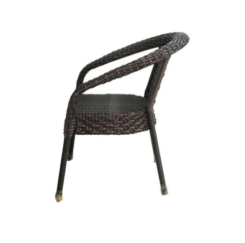 Комплект мебели CAMELLIA с овальным столом серо-коричневый