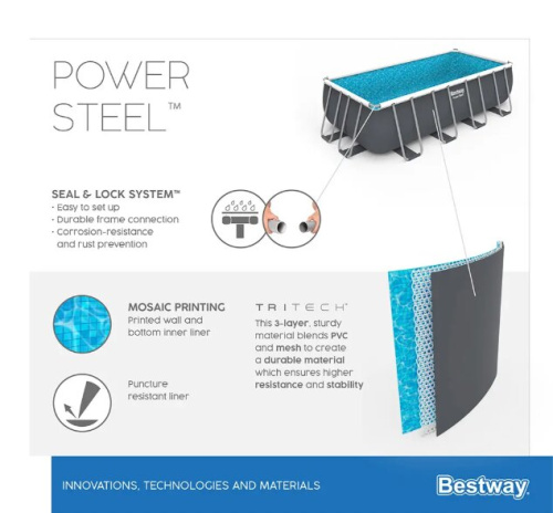 Бассейн каркасный Bestway 56465 Steel Pro MAX 549х274х122 см