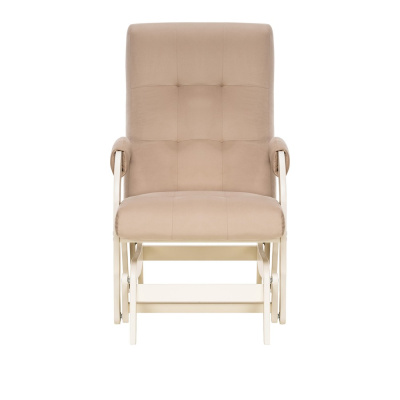 Кресло-маятник Leset Спринг слоновая кость Velur V18