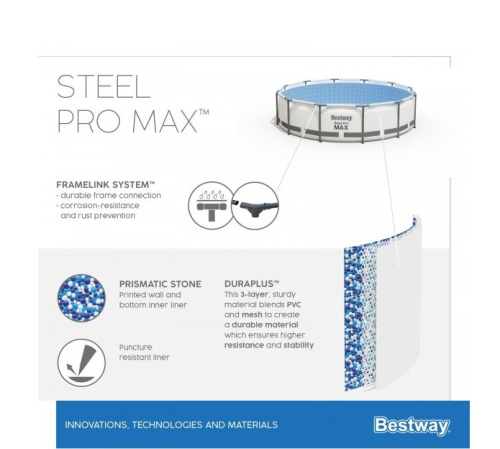 Бассейн каркасный Bestway 56420 Steel Pro Max 366x122 см