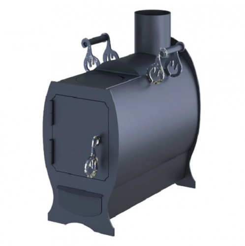 Отопительная печь Буржуйка с конфоркой 8 мм