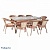 Комплект мебели Deco 8 с прямоугольным столом капучино