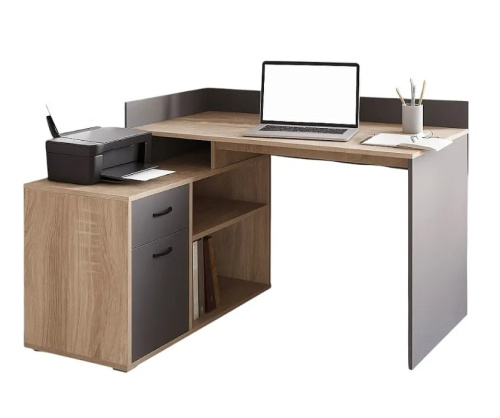 Стол ИМИДЖ-2 антрацит дуб сонома 