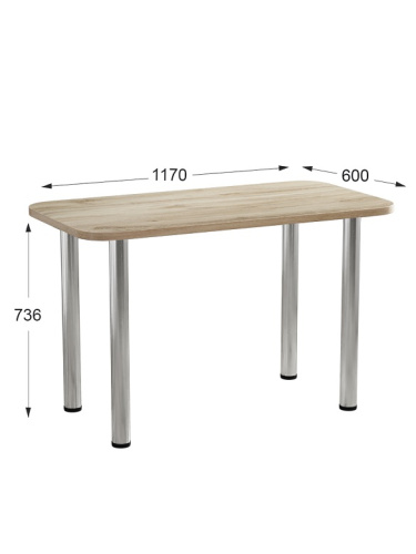 Стол обеденный СН-105.01 дуб флагстаф светлый 