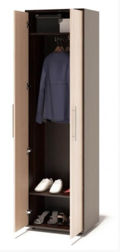 Шкаф для одежды Сокол ШО-1 венге/беленый дуб 1 