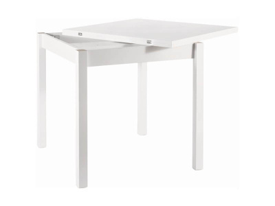 Стол обеденный SIGNAL FLIP раскладной белый мат 