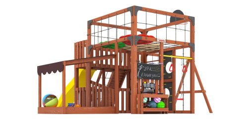 Детская площадка для дачи Савушка КУБ-5 Махагон