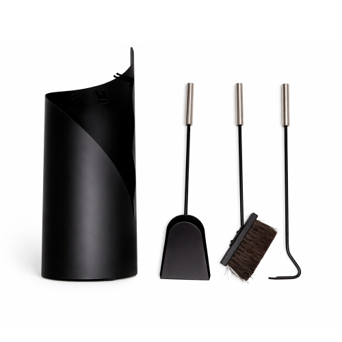 Набор каминный EVEREST K211-XB никель черный